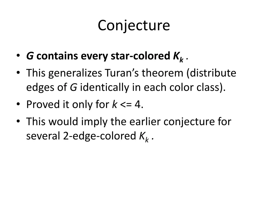 conjecture