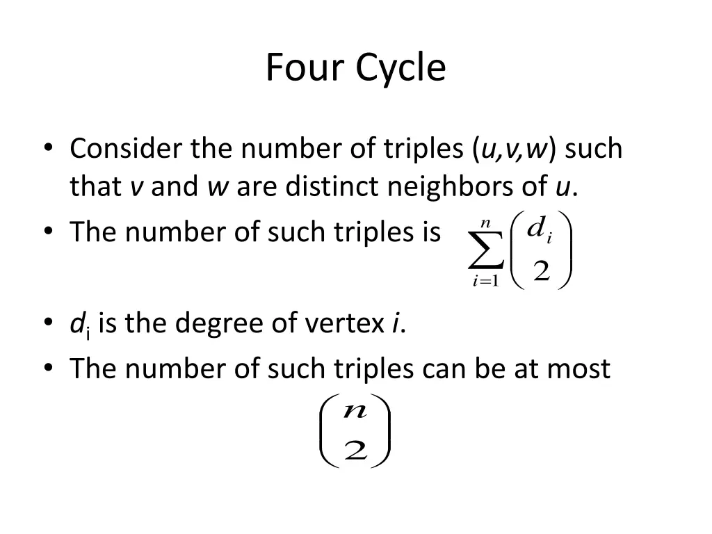 four cycle 1
