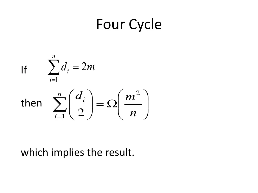 four cycle 2