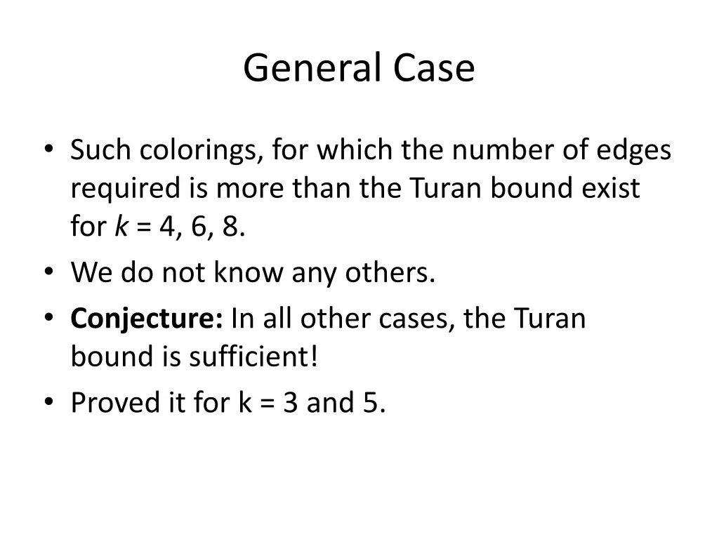 general case