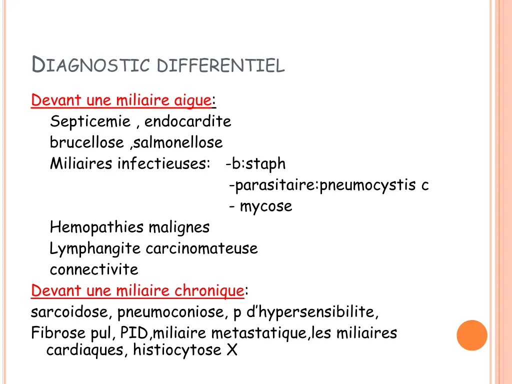 d iagnostic differentiel