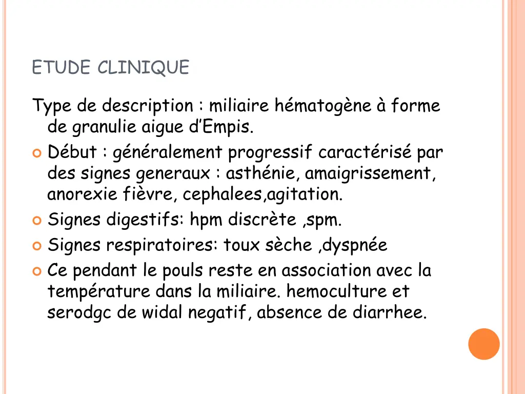 etude clinique