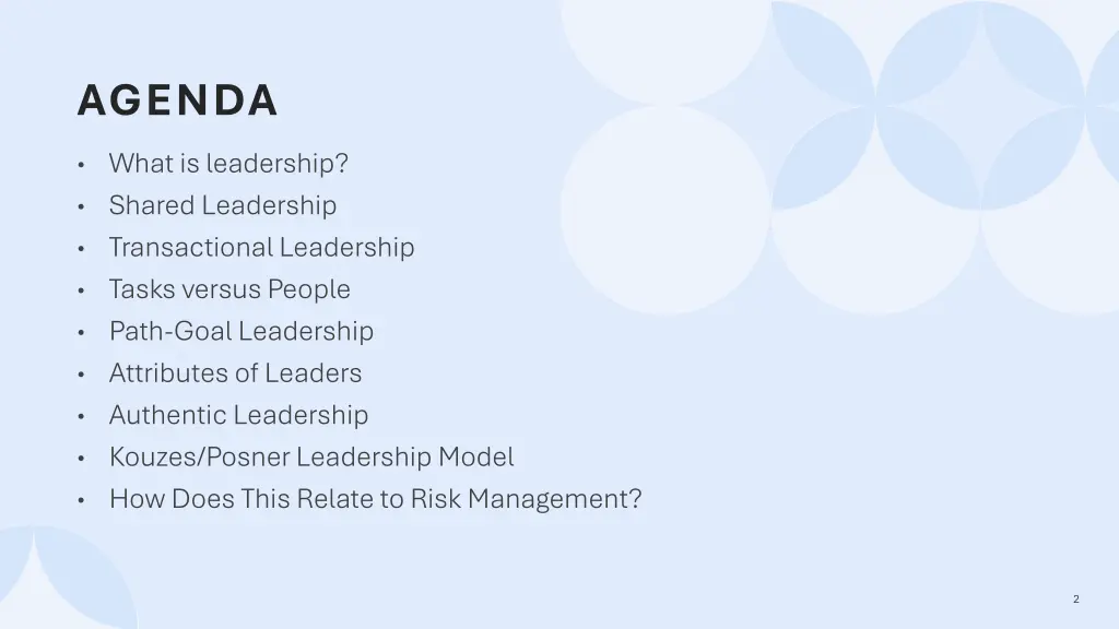 agenda