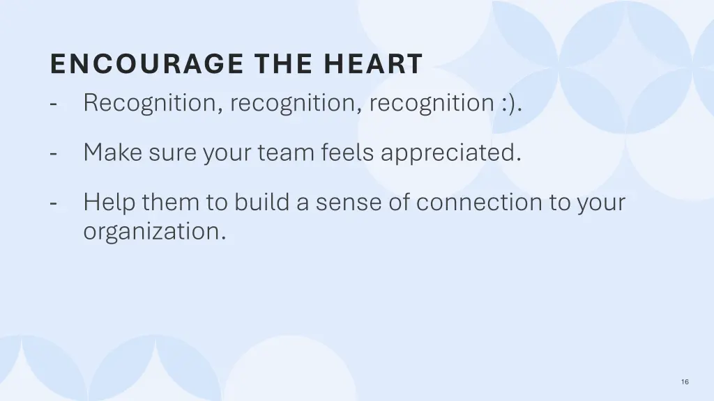 encourage the heart recognition recognition