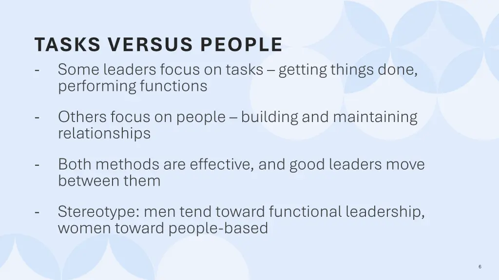 tasks versus people some leaders focus on tasks