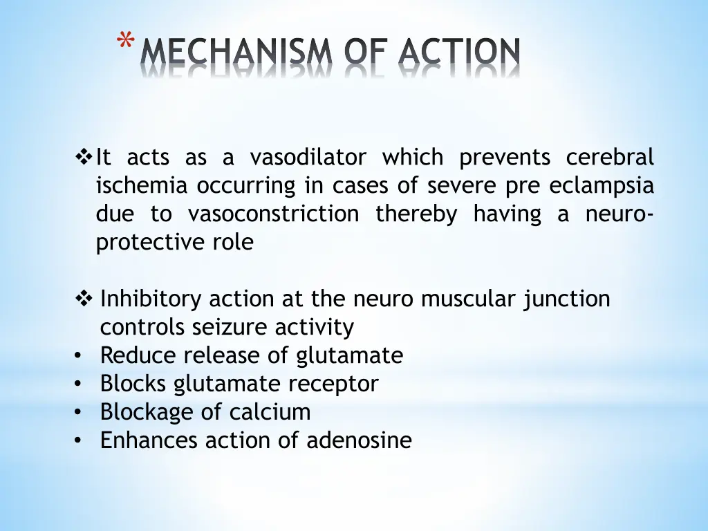 mechanism of action