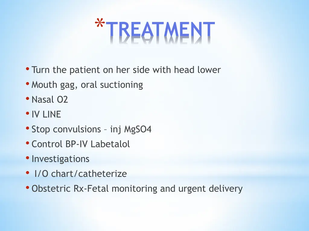 treatment