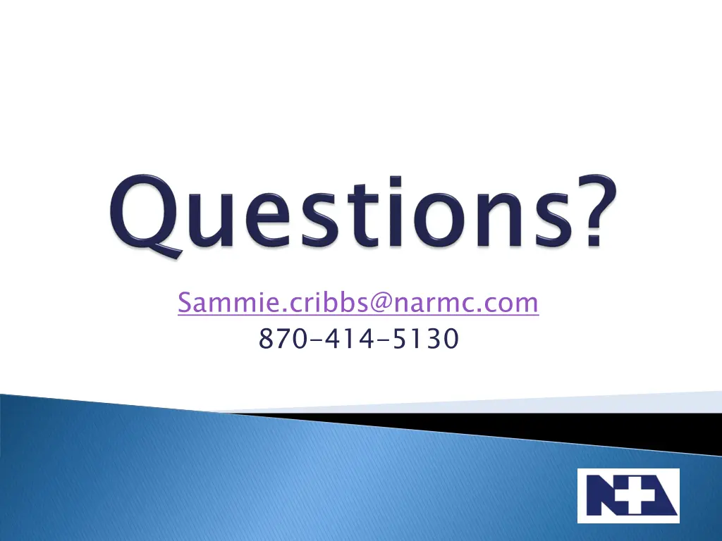 sammie cribbs@narmc com 870 414 5130