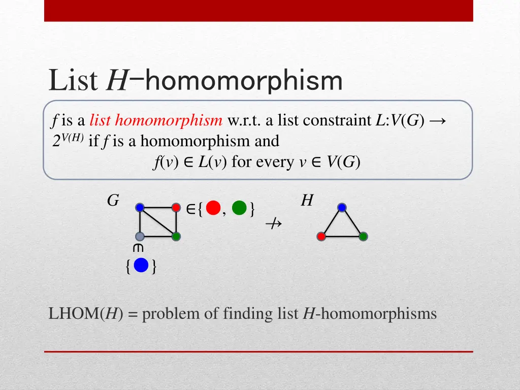 list h homomorphism