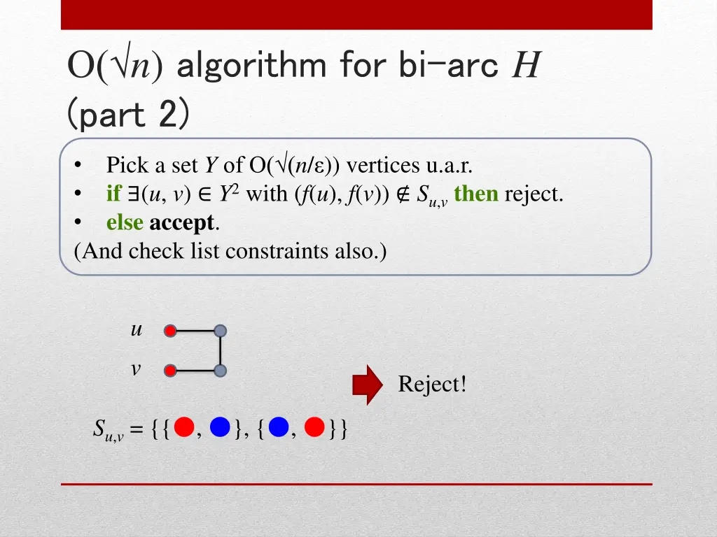 o n algorithm for bi arc h part 2