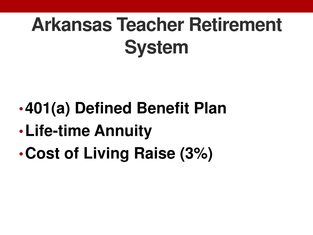 arkansas teacher retirement system