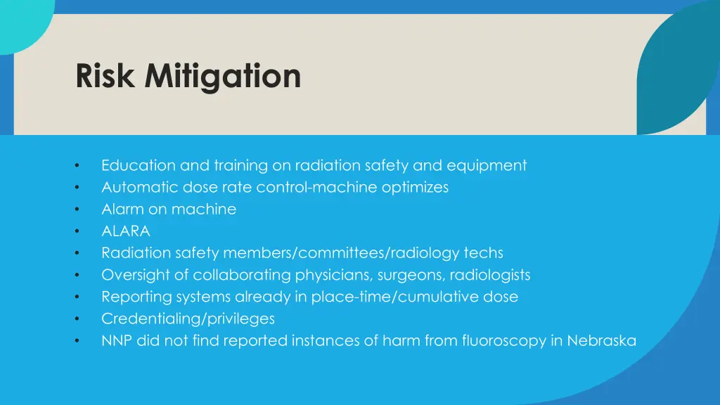 risk mitigation