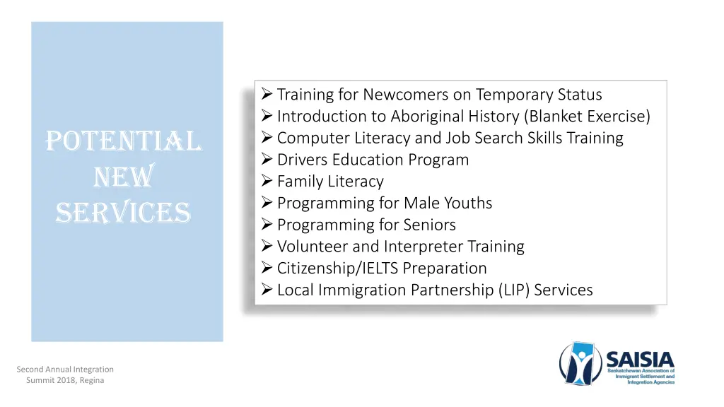 training for newcomers on temporary status