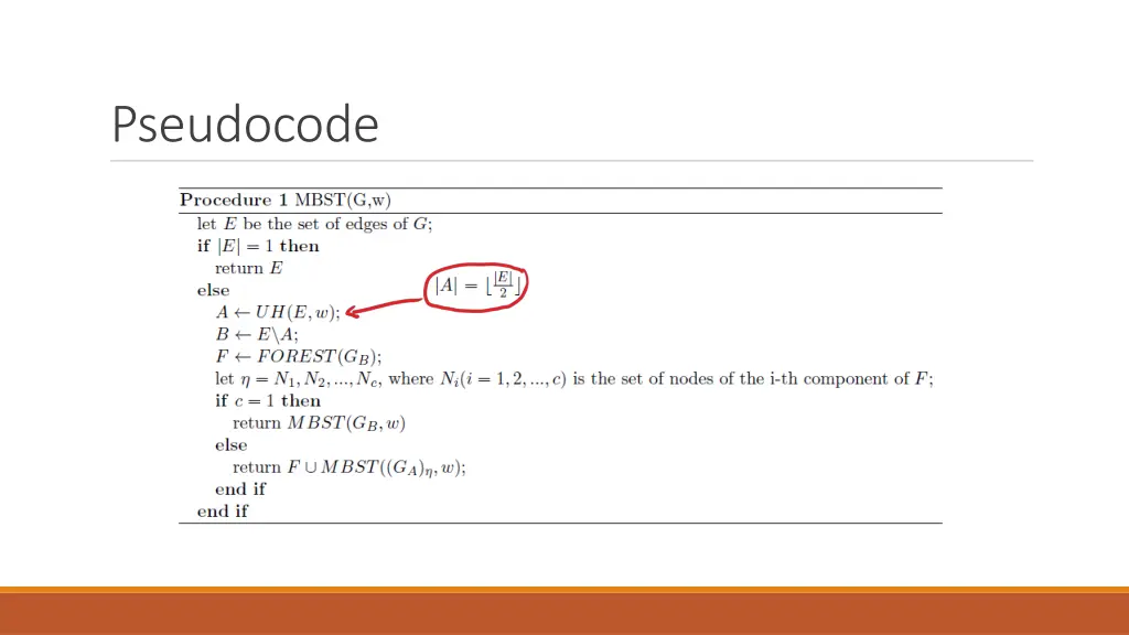 pseudocode 1