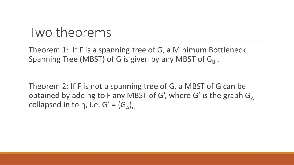 two theorems