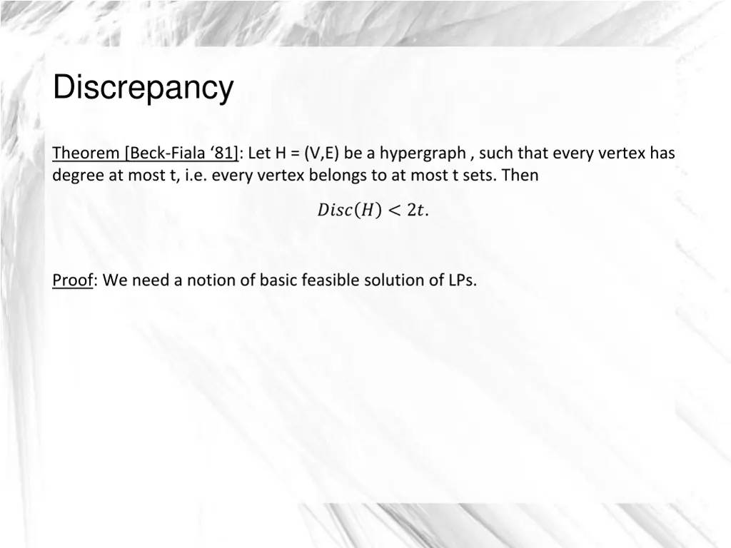 discrepancy 3