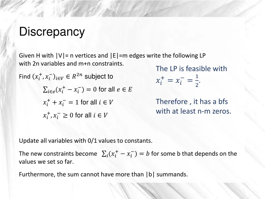 discrepancy 6