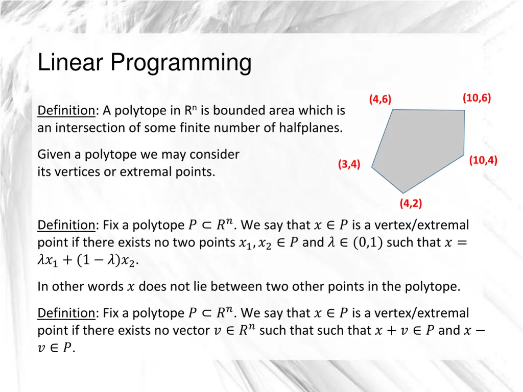 linear programming 1