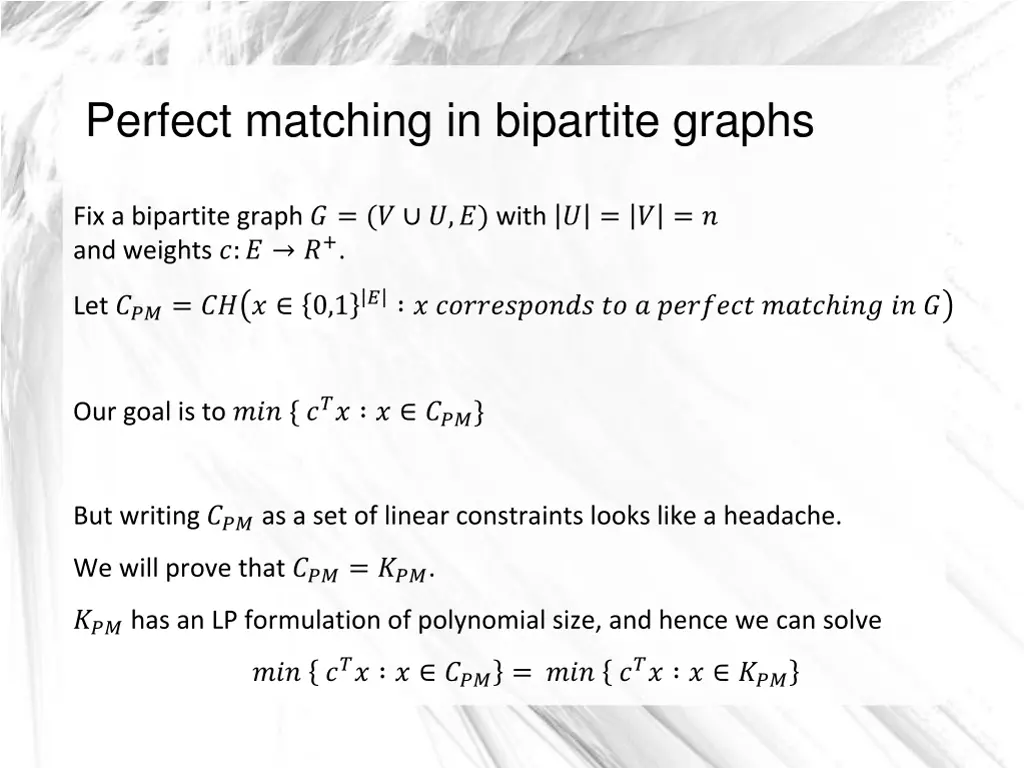 perfect matching in bipartite graphs 2
