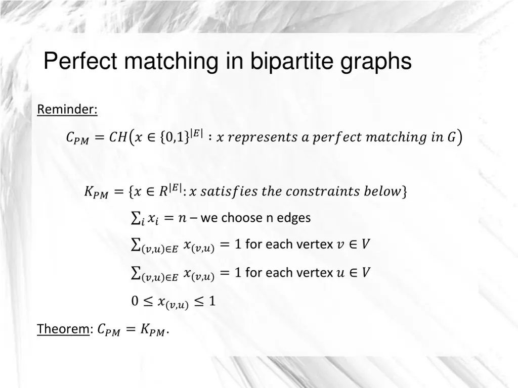 perfect matching in bipartite graphs 3