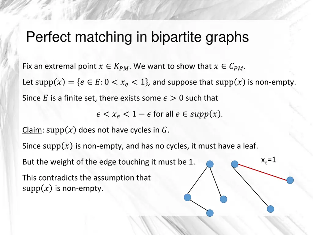 perfect matching in bipartite graphs 7