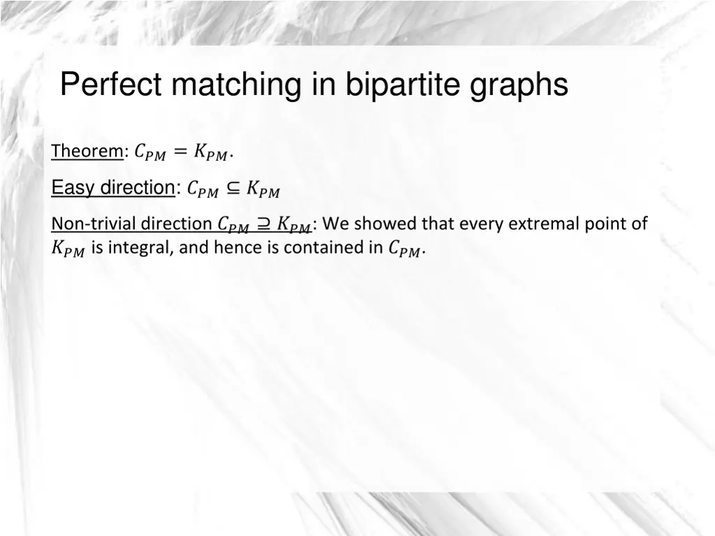 perfect matching in bipartite graphs 8