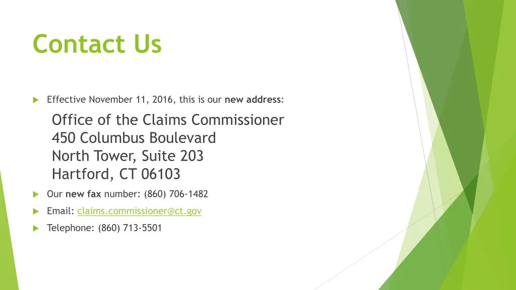 contact us