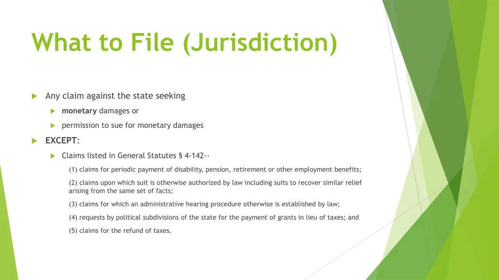 what to file jurisdiction