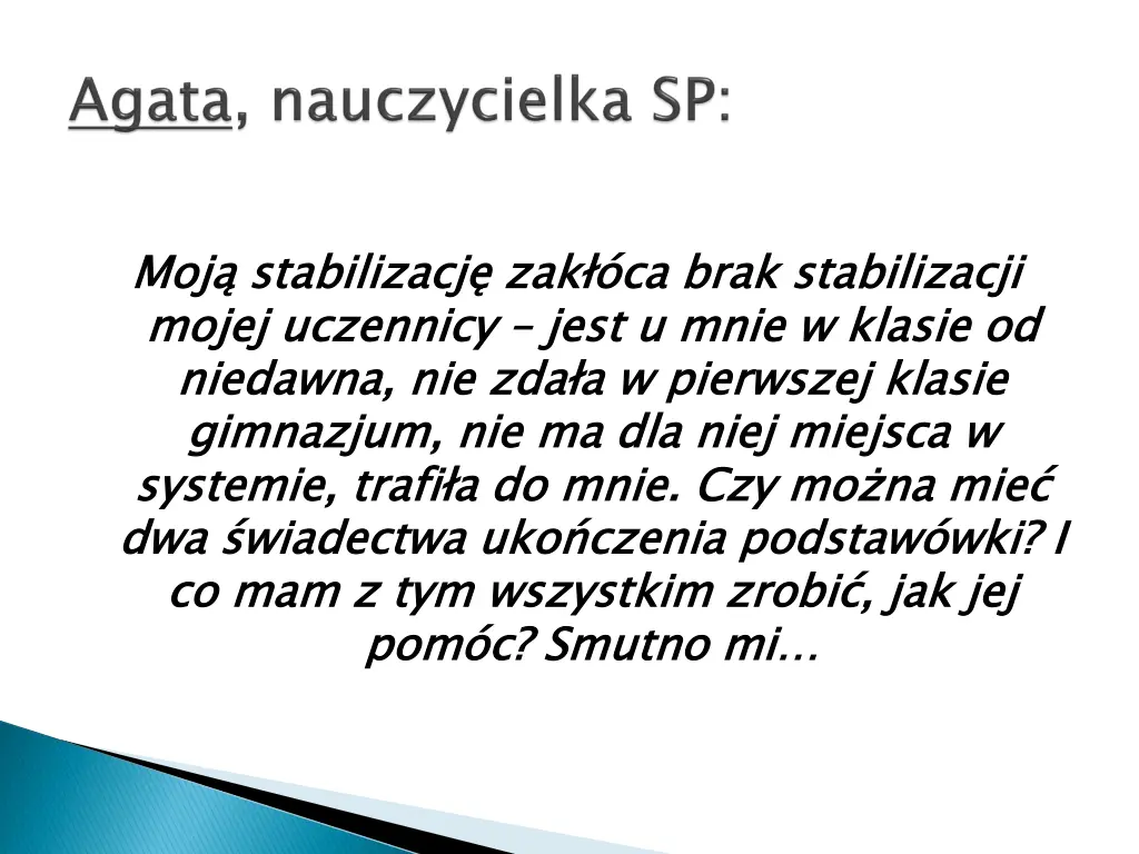 moj stabilizacj zak ca brak stabilizacji mojej