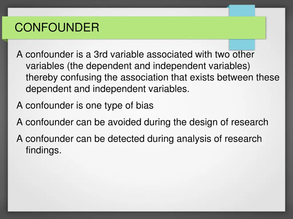 confounder