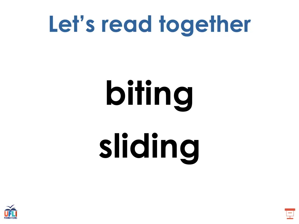 biting sliding