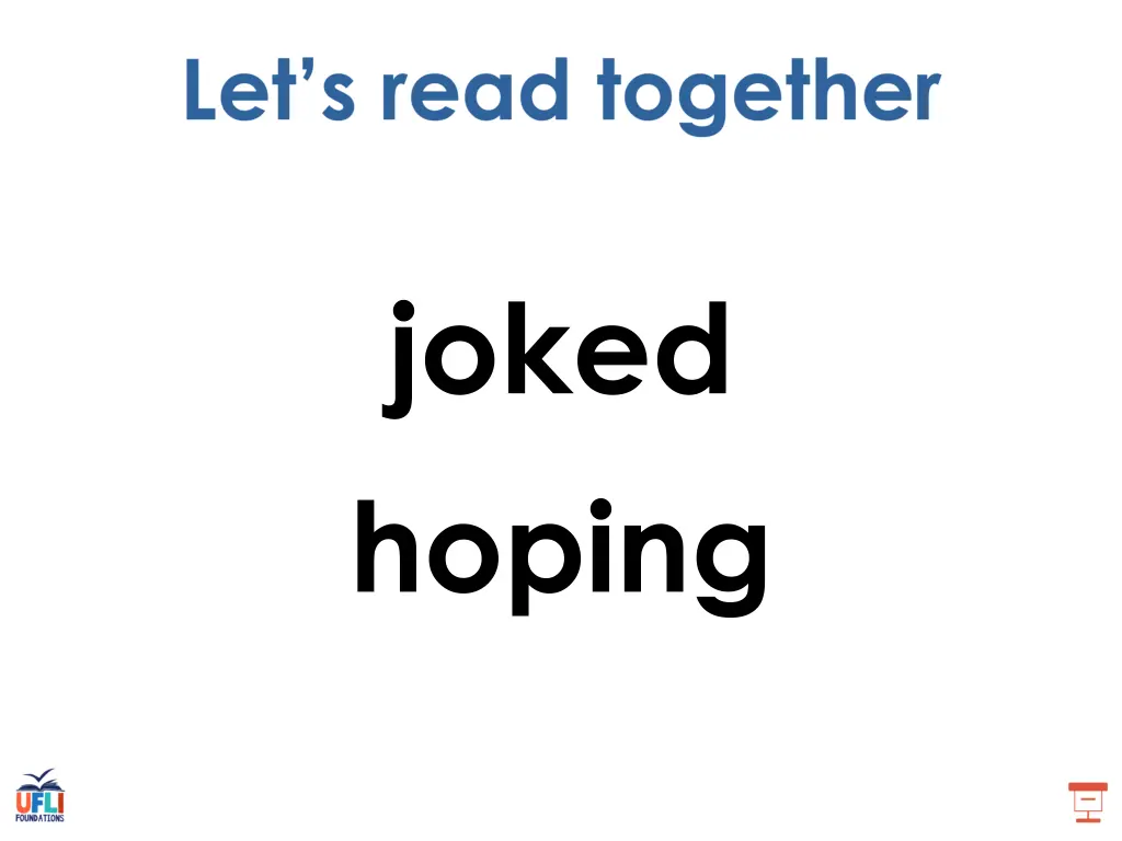 joked hoping