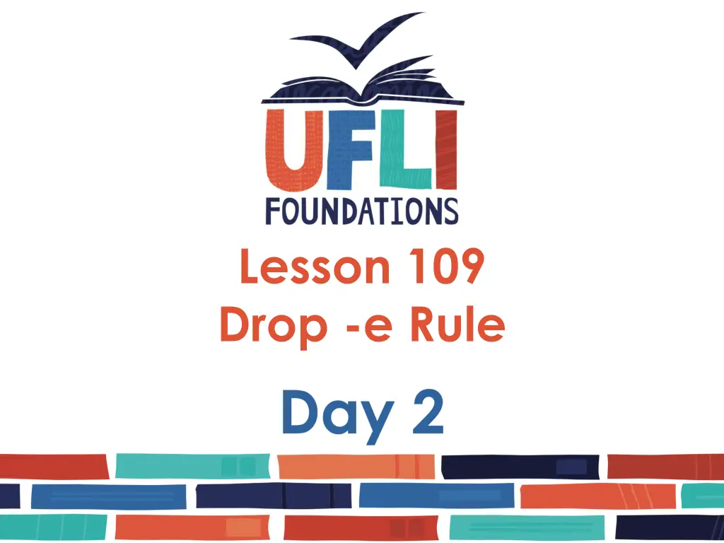 lesson 109 drop e rule 2