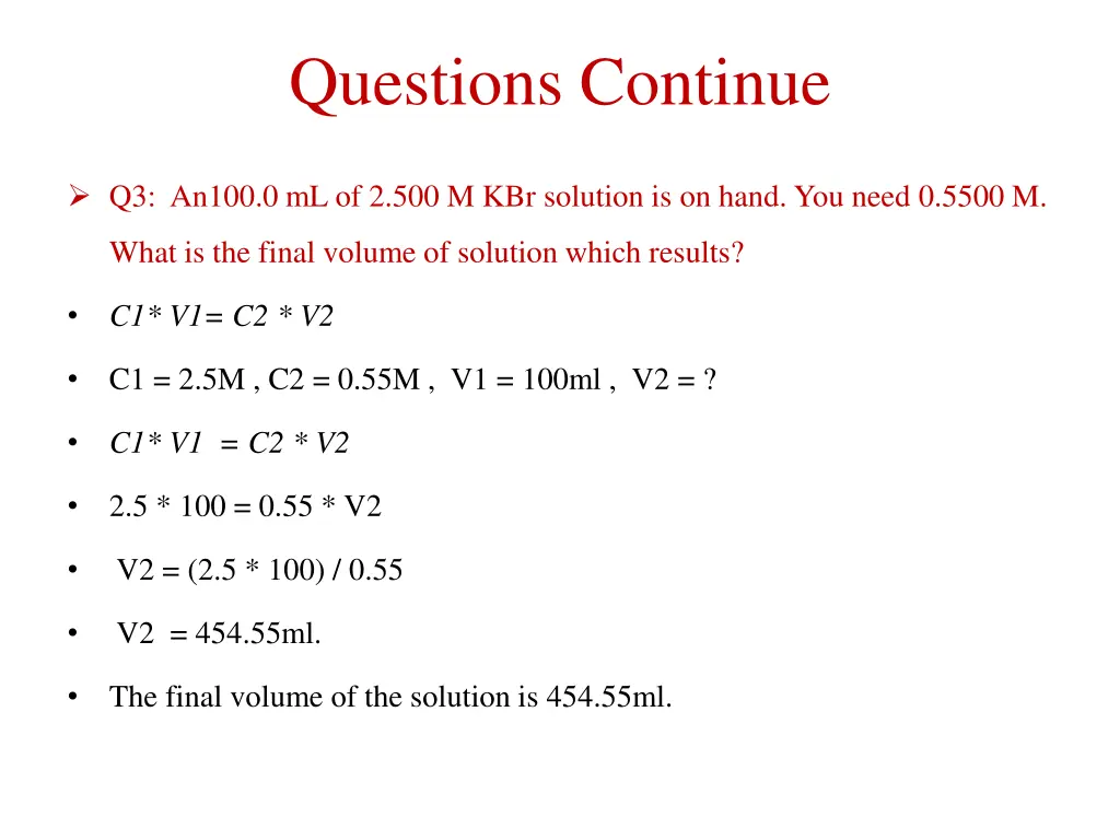 questions continue 1
