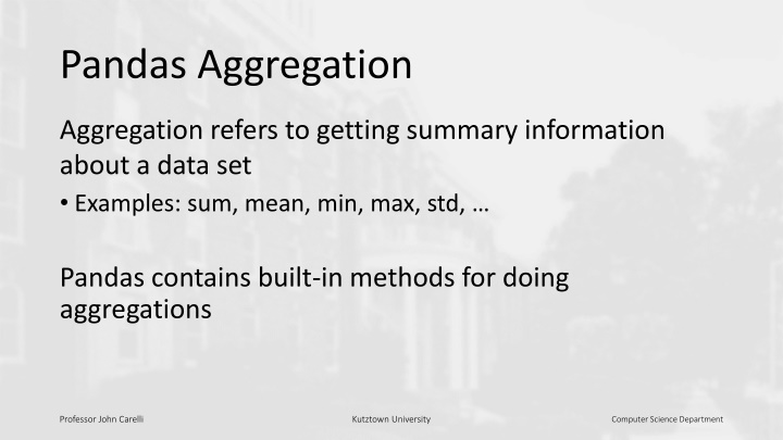 pandas aggregation