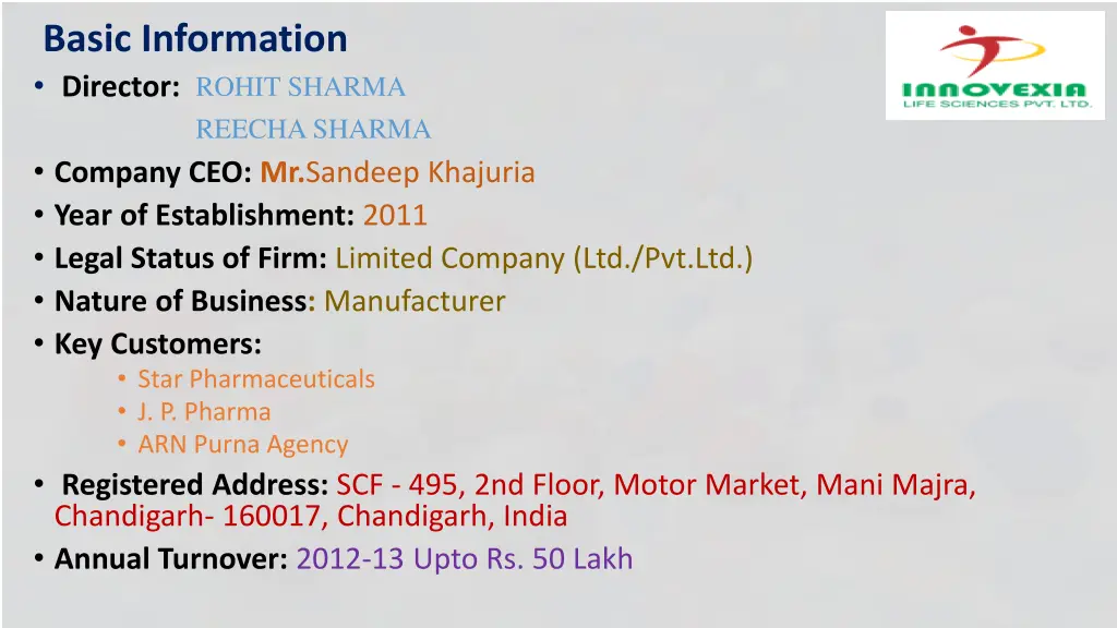 basic information director