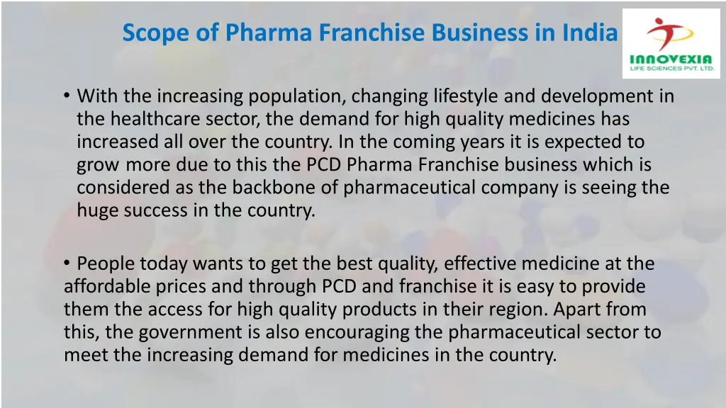 scope of pharma franchise business in india