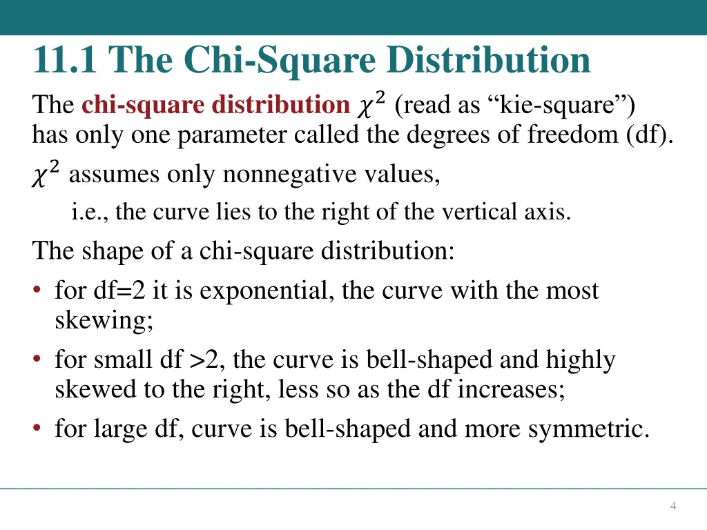 11 1 the chi square distribution the chi square