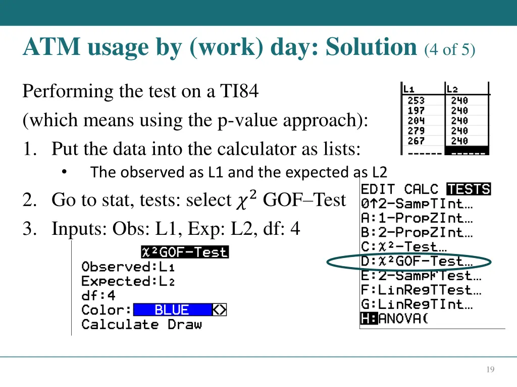 atm usage by work day solution 4 of 5