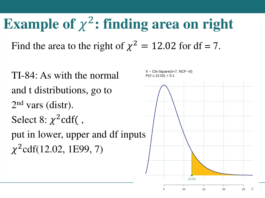 example of 2 finding area on right