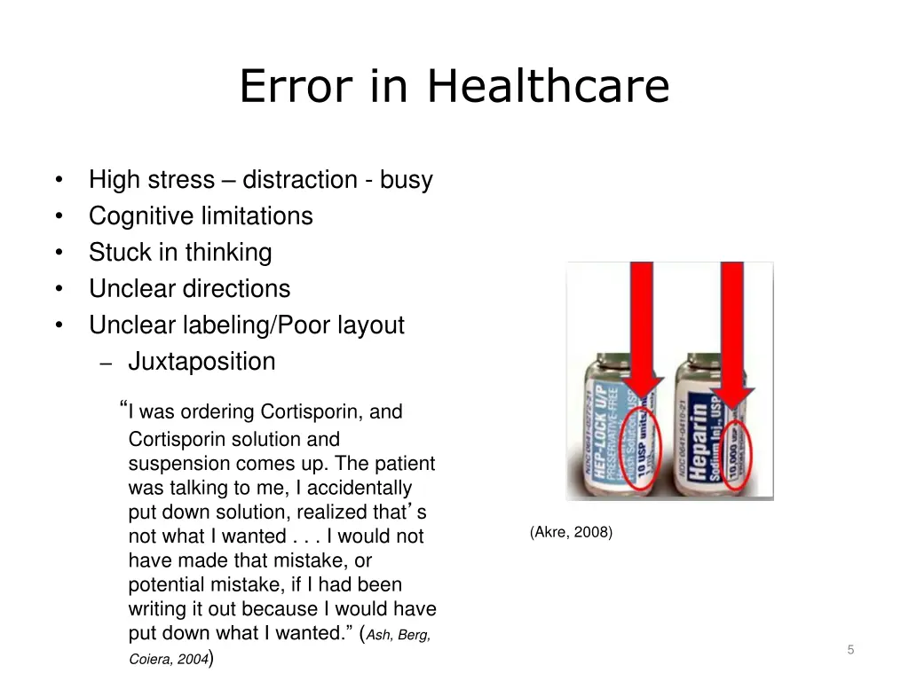 error in healthcare 1