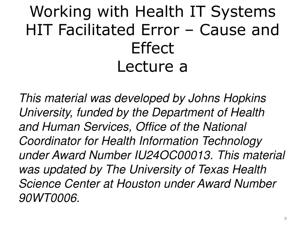 working with health it systems hit facilitated