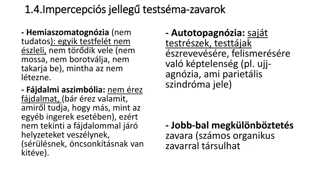 1 4 impercepci s jelleg tests ma 1 4 impercepci