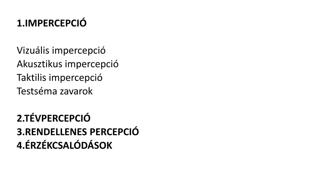1 impercepci