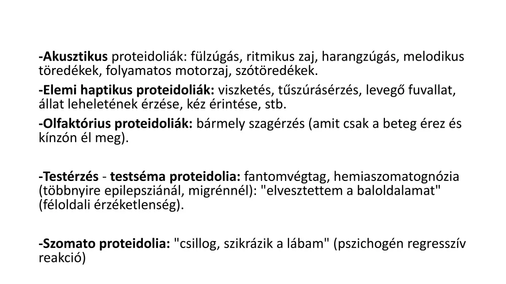 akusztikus proteidoli k f lz g s ritmikus