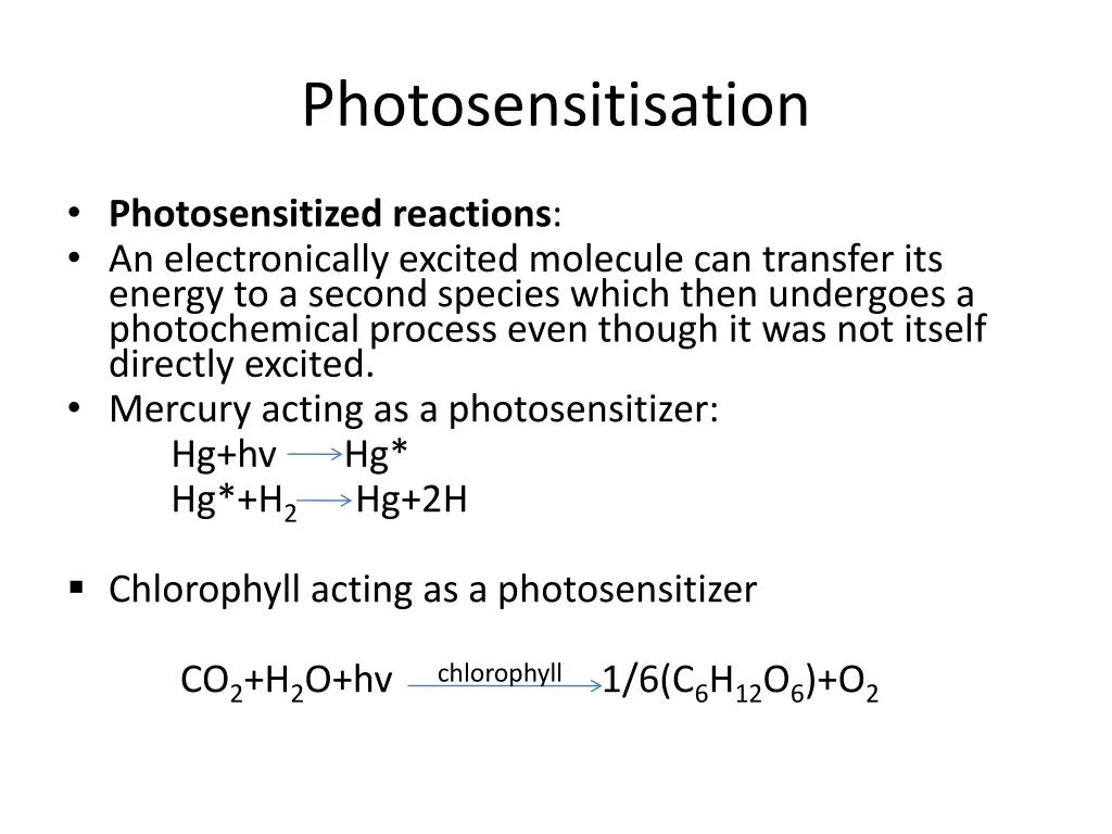 photosensitisation