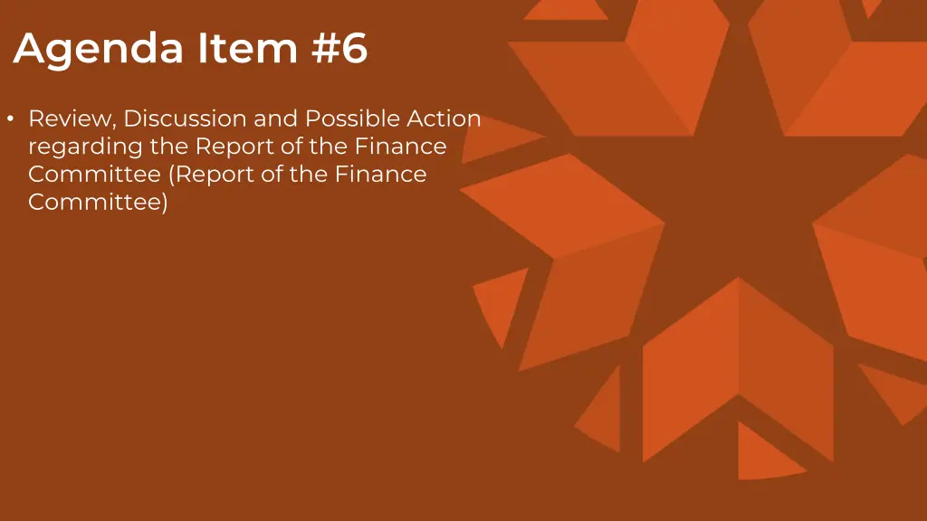 agenda item 6