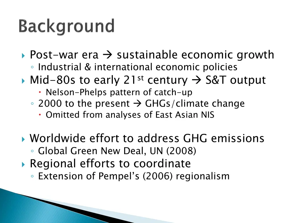 post war era sustainable economic growth