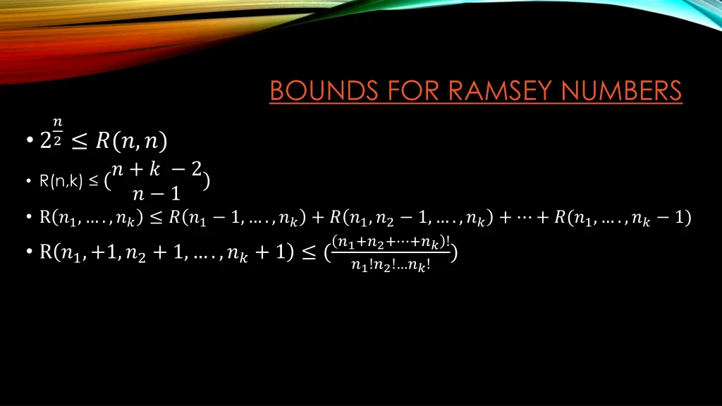 bounds for ramsey numbers