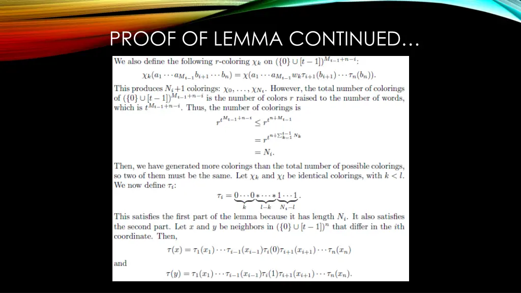 proof of lemma continued
